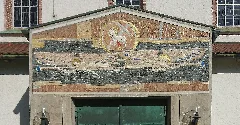 Augsburg Oberhausen, St. Martin, Südportal, Mosaik 2019 10