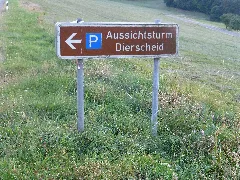 Aussichtsturm Dierscheid 04 Schild