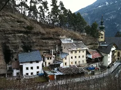 Austria Imst In The Rock Buildings