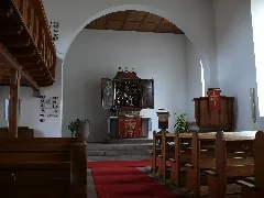 Bad Liebenzell Monakam Ev. Kirche Innenansicht Mit Blick Zum Altar
