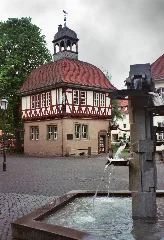 Bad Sooden Allendorf, Hlaf Timbered House And Fountain