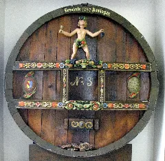 Bahlingen Am Kaiserstuhl, Fassboden Im Rathaus Mit Hoselips