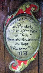 Bahlingen Am Kaiserstuhl, Inschrift Des Hoselipsfass