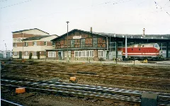 Bahnbetriebswerk Wismar, October 1994. Baureihe 119 U Boot In Residence. Flickr Sludgegulper