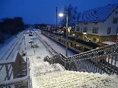 Bahnhof Bondorf At Night 04