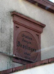 Bahnhof Denzlingen, Inschrift
