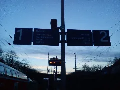 Bahnhof Frankfurt (Oder) Rosengarten Gleisanzeiger