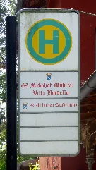 Bahnhof Mühlthal, Haltestellenschild, 1