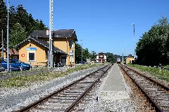 Bahnhof Neuhaus Niederwaldkirchen Bahnsteig