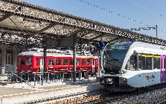 Bahnhof Rorschach Mit Rhb Und Thurbo Zügen 20170316