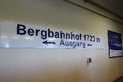 Bahnhofsschild, Bergbahnhof Wendelsteinbahn