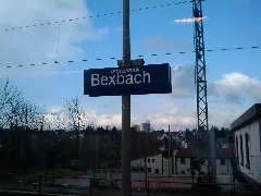Bahnhofsschild Bexbach 090201
