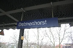 Bahnhofsschild Delmenhorst