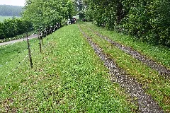 Bahnstrecke Bretten Kürnbach Bahndamm Großvillars 2021 06 06