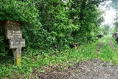 Bahnstrecke Bretten Kürnbach Gedenkstein Mit Trasse Großvillars 2021 06 06