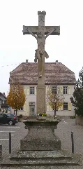 Barockes Steinkreuz Böhl Iggelheim Kirchenstraße