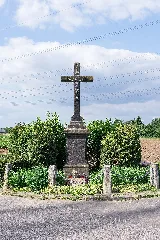 Baudenkmal Wegekreuz Von 1884 Basalt Lava Wesseling