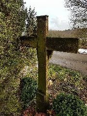 Benninger Kreuz Memorial, Trier Tarforst, Germany, 21 January 2018 (Back Side)