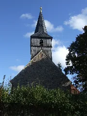 Berlin Blankenfelde Church Close From West