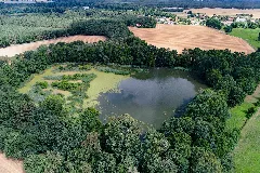 Bernsdorf Großgrabe Erlenteich Aerial