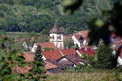 Blick Auf Dorfzentrum Unterriexingen