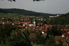 Blick Auf Reichelsheim Im Odenwald