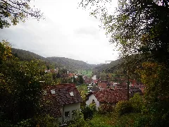 Blick Über Braunsbach Zu Schloss Und Kocherbrücke 2017 10