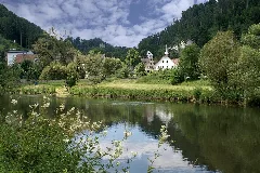 Blick Über Den Neckar Auf Talhausen Panoramio Augenstein