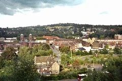 Blick Vom Fettberg Auf Die Stadtteile Mühle Und Donnerberg Mit Dem Sender