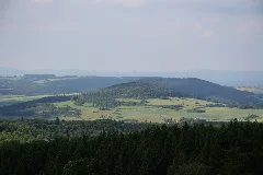 Blick Vom "Heimatblick" Bei Leubach Nordostwärts Zum Berg "Alte Mark" Bei Erbenhausen