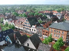 Blick Vom Kirchturm St Marien Auf Winsen Luhe In Die Marktstraße Am 12Mai2013