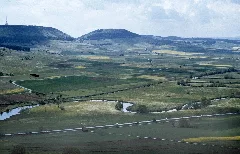 Blick Vom Wartenberg Auf Die Obere Donau Zwischen B 31 Und Schwarzwaldbahn, Am Horizont Der Höhenzug "Länge"