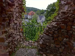 Blick Von Der Burg Über Den Ort Nohfelden