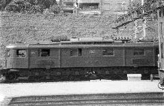 Bls Electric Locomotive 205 In Spiez Station 1957