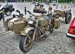 Bmw R 75 Wehrmacht With Sidecar & Trailer