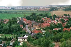 Bornstedt (Bei Eisleben), View From The Schweinsburg To The Village