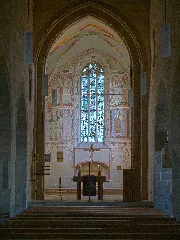 Brackenheim Altstadt Johanniskirche Blick Von Westen Durch Das Kirchenschiff Zum Chor (2A)