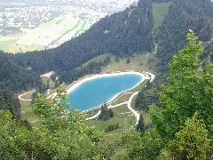 Brauneck, Blick Auf Speichersee