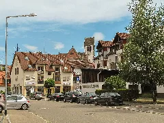 Brombach, Straatzicht Met Germanuskirche Op Achtergrond Foto1 2013 07 26 15.39