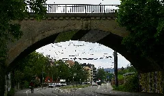 Brücke Merzhauserstraße Freiburg Richtung Freiburg