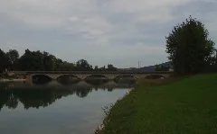 Brücke Über Die Saalach Bei Freilassing