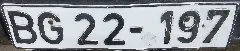 Bundesgrenzschutz License Plate