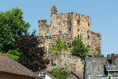 Burg Balduinstein Von Westen