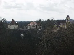 Burg Mitterfels Mit Kirche St. Georg