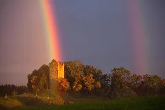 Burgruine Mit Regenbogen In D 88239 Wangen Neuravensburg