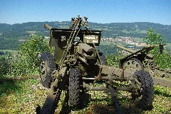 Canon De Campagne 10.5 De 1942 Au Fort De Pré Giroud 18 08 2012