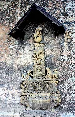 Clingen, Sculpture On The Wall Of The Church