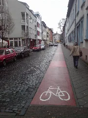 Contra Flow Cycle Lane Darmstadt