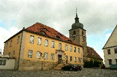 Creußen, Das Pfarrhaus Und Die Kirche St.jakobus
