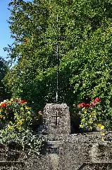 Cross On Bridge Over Dürre Ager, Sankt Georgen Im Attergau